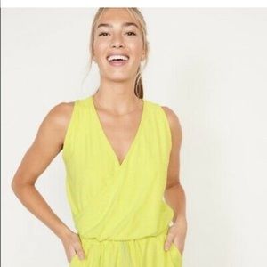 Breathe On Cross-Front V-Neck Romper for Women -- 3.5-inch inseam